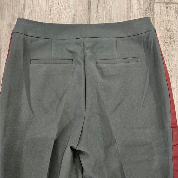 Boden Pants Womens Size 6 Bristol Side Stripe 7/8 Trouser Pine Green Crop Ankle - Picture 11 of 16
